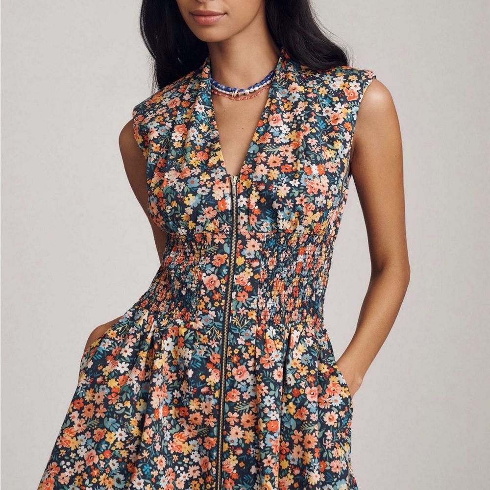 Anthropologie The Tommie Cap Sleeve Mini Dress
